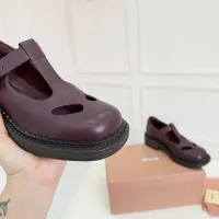 Cheap MIU MIU Leather Shoes For Women #1409418 Replica Wholesale [$102.00 USD] [ITEM#1409418] on Replica MIU MIU Leather Shoes