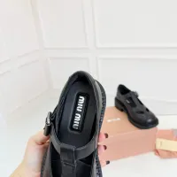Cheap MIU MIU Leather Shoes For Women #1409419 Replica Wholesale [$102.00 USD] [ITEM#1409419] on Replica MIU MIU Leather Shoes