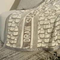 Cheap Christian Dior Blanket #1409420 Replica Wholesale [$64.00 USD] [ITEM#1409420] on Replica Christian Dior Blanket