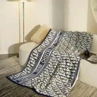 Cheap Christian Dior Blanket #1409421 Replica Wholesale [$64.00 USD] [ITEM#1409421] on Replica Christian Dior Blanket