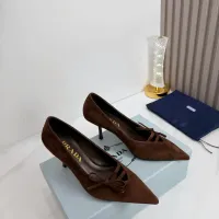 Cheap Prada High-heeled Shoes For Women #1409432 Replica Wholesale [$102.00 USD] [ITEM#1409432] on Replica Prada High-heeled Shoes