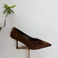 Cheap Prada High-heeled Shoes For Women #1409432 Replica Wholesale [$102.00 USD] [ITEM#1409432] on Replica Prada High-heeled Shoes