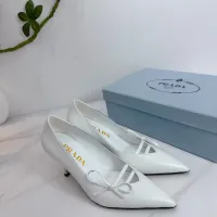 Cheap Prada High-heeled Shoes For Women #1409434 Replica Wholesale [$102.00 USD] [ITEM#1409434] on Replica Prada High-heeled Shoes