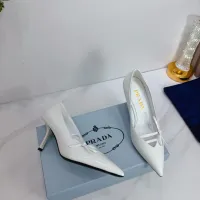 Cheap Prada High-heeled Shoes For Women #1409434 Replica Wholesale [$102.00 USD] [ITEM#1409434] on Replica Prada High-heeled Shoes