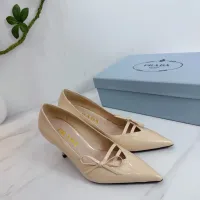Cheap Prada High-heeled Shoes For Women #1409435 Replica Wholesale [$102.00 USD] [ITEM#1409435] on Replica Prada High-heeled Shoes