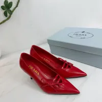 Cheap Prada High-heeled Shoes For Women #1409436 Replica Wholesale [$102.00 USD] [ITEM#1409436] on Replica Prada High-heeled Shoes