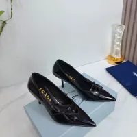 Cheap Prada High-heeled Shoes For Women #1409437 Replica Wholesale [$102.00 USD] [ITEM#1409437] on Replica Prada High-heeled Shoes
