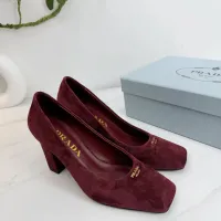 Cheap Prada High-heeled Shoes For Women #1409439 Replica Wholesale [$102.00 USD] [ITEM#1409439] on Replica Prada High-heeled Shoes