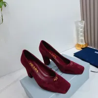 Cheap Prada High-heeled Shoes For Women #1409439 Replica Wholesale [$102.00 USD] [ITEM#1409439] on Replica Prada High-heeled Shoes