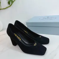 Cheap Prada High-heeled Shoes For Women #1409441 Replica Wholesale [$102.00 USD] [ITEM#1409441] on Replica Prada High-heeled Shoes