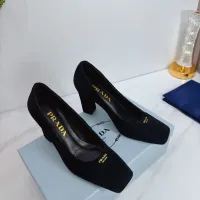 Cheap Prada High-heeled Shoes For Women #1409441 Replica Wholesale [$102.00 USD] [ITEM#1409441] on Replica Prada High-heeled Shoes