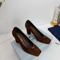 Cheap Prada High-heeled Shoes For Women #1409442 Replica Wholesale [$102.00 USD] [ITEM#1409442] on Replica Prada High-heeled Shoes