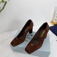 Cheap Prada High-heeled Shoes For Women #1409442 Replica Wholesale [$102.00 USD] [ITEM#1409442] on Replica Prada High-heeled Shoes