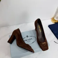 Cheap Prada High-heeled Shoes For Women #1409444 Replica Wholesale [$102.00 USD] [ITEM#1409444] on Replica Prada High-heeled Shoes