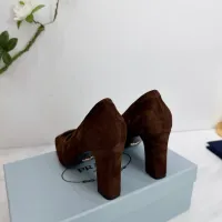 Cheap Prada High-heeled Shoes For Women #1409444 Replica Wholesale [$102.00 USD] [ITEM#1409444] on Replica Prada High-heeled Shoes