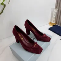 Cheap Prada High-heeled Shoes For Women #1409445 Replica Wholesale [$102.00 USD] [ITEM#1409445] on Replica Prada High-heeled Shoes