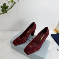 Cheap Prada High-heeled Shoes For Women #1409445 Replica Wholesale [$102.00 USD] [ITEM#1409445] on Replica Prada High-heeled Shoes