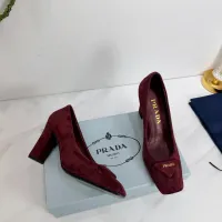 Cheap Prada High-heeled Shoes For Women #1409445 Replica Wholesale [$102.00 USD] [ITEM#1409445] on Replica Prada High-heeled Shoes