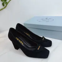 Cheap Prada High-heeled Shoes For Women #1409447 Replica Wholesale [$102.00 USD] [ITEM#1409447] on Replica Prada High-heeled Shoes