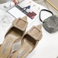 Cheap Manolo Blahnik Sandals For Women #1409565 Replica Wholesale [$98.00 USD] [ITEM#1409565] on Replica Manolo Blahnik Sandals