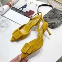 Cheap Manolo Blahnik Sandals For Women #1409566 Replica Wholesale [$98.00 USD] [ITEM#1409566] on Replica Manolo Blahnik Sandals