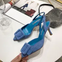 Cheap Manolo Blahnik Sandals For Women #1409567 Replica Wholesale [$98.00 USD] [ITEM#1409567] on Replica Manolo Blahnik Sandals