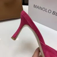 Cheap Manolo Blahnik Slippers For Women #1409577 Replica Wholesale [$96.00 USD] [ITEM#1409577] on Replica Manolo Blahnik Slippers