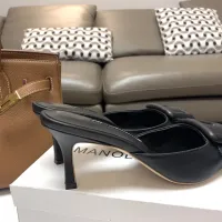 Cheap Manolo Blahnik Slippers For Women #1409578 Replica Wholesale [$96.00 USD] [ITEM#1409578] on Replica Manolo Blahnik Slippers