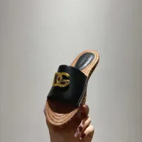 Cheap Dolce &amp; Gabbana D&amp;G Slippers For Women #1409666 Replica Wholesale [$88.00 USD] [ITEM#1409666] on Replica Dolce &amp; Gabbana D&amp;G Slippers