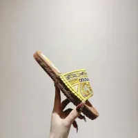 Cheap Dolce &amp; Gabbana D&amp;G Slippers For Women #1409668 Replica Wholesale [$88.00 USD] [ITEM#1409668] on Replica Dolce &amp; Gabbana D&amp;G Slippers