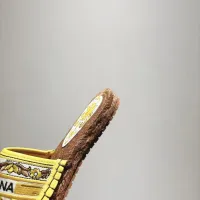 Cheap Dolce &amp; Gabbana D&amp;G Slippers For Women #1409668 Replica Wholesale [$88.00 USD] [ITEM#1409668] on Replica Dolce &amp; Gabbana D&amp;G Slippers