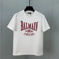 Cheap Balmain T-Shirts Short Sleeved For Unisex #1409767 Replica Wholesale [$72.00 USD] [ITEM#1409767] on Replica Balmain T-Shirts