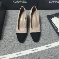 Cheap Chanel High-Heeled Shoes For Women #1409859 Replica Wholesale [$96.00 USD] [ITEM#1409859] on Replica Chanel High-Heeled Shoes