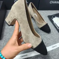 Cheap Chanel High-Heeled Shoes For Women #1409860 Replica Wholesale [$96.00 USD] [ITEM#1409860] on Replica Chanel High-Heeled Shoes
