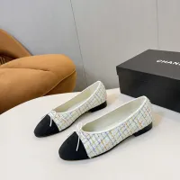 Cheap Chanel Flat Shoes For Women #1409887 Replica Wholesale [$92.00 USD] [ITEM#1409887] on Replica Chanel Flat Shoes
