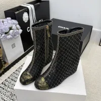 Cheap Chanel Boots For Women #1409915 Replica Wholesale [$160.00 USD] [ITEM#1409915] on Replica Chanel Boots