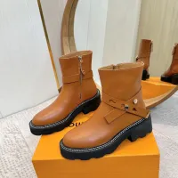 Cheap Louis Vuitton Boots For Women #1409916 Replica Wholesale [$125.00 USD] [ITEM#1409916] on Replica Louis Vuitton Boots