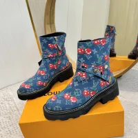 Cheap Louis Vuitton Boots For Women #1409918 Replica Wholesale [$125.00 USD] [ITEM#1409918] on Replica Louis Vuitton Boots