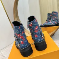 Cheap Louis Vuitton Boots For Women #1409918 Replica Wholesale [$125.00 USD] [ITEM#1409918] on Replica Louis Vuitton Boots