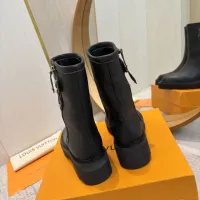 Cheap Louis Vuitton Boots For Women #1409924 Replica Wholesale [$130.00 USD] [ITEM#1409924] on Replica Louis Vuitton Boots