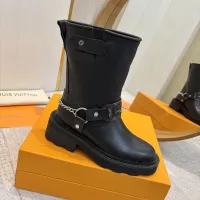 Cheap Louis Vuitton Boots For Women #1409925 Replica Wholesale [$130.00 USD] [ITEM#1409925] on Replica Louis Vuitton Boots
