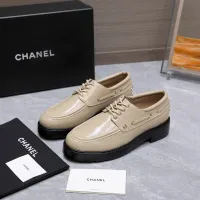 Cheap Chanel Leather Shoes For Women #1410022 Replica Wholesale [$122.00 USD] [ITEM#1410022] on Replica Chanel Leather Shoes