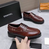 Cheap Chanel Leather Shoes For Women #1410025 Replica Wholesale [$122.00 USD] [ITEM#1410025] on Replica Chanel Leather Shoes