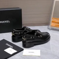 Cheap Chanel Leather Shoes For Women #1410026 Replica Wholesale [$122.00 USD] [ITEM#1410026] on Replica Chanel Leather Shoes
