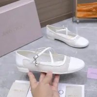 Cheap Jimmy Choo Flat Shoes For Women #1410086 Replica Wholesale [$108.00 USD] [ITEM#1410086] on Replica Jimmy Choo Flat Shoes