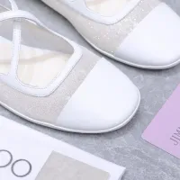 Cheap Jimmy Choo Flat Shoes For Women #1410086 Replica Wholesale [$108.00 USD] [ITEM#1410086] on Replica Jimmy Choo Flat Shoes