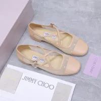 Cheap Jimmy Choo Flat Shoes For Women #1410087 Replica Wholesale [$108.00 USD] [ITEM#1410087] on Replica Jimmy Choo Flat Shoes