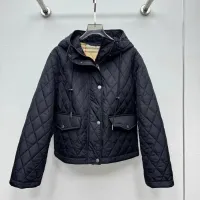 Cheap Burberry Down Feather Coat Long Sleeved For Women #1410239 Replica Wholesale [$145.00 USD] [ITEM#1410239] on Replica Burberry Down Feather Coat