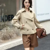 Cheap Burberry Trench Coat Long Sleeved For Women #1410241 Replica Wholesale [$132.00 USD] [ITEM#1410241] on Replica Burberry Trench Coat