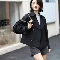 Cheap Burberry Trench Coat Long Sleeved For Women #1410242 Replica Wholesale [$132.00 USD] [ITEM#1410242] on Replica Burberry Trench Coat